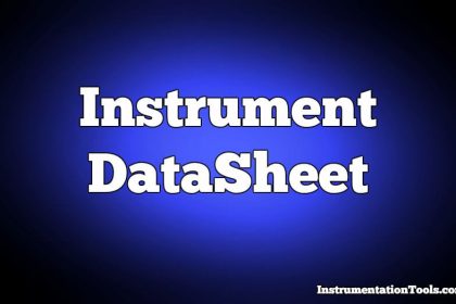 Instrument Datasheet