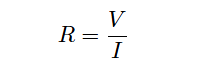 Ohm’s Law Resistance