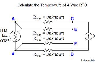 Calculate Temperature of Four Wire RTD