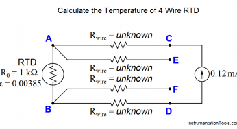 Calculate the Temperature of 4 Wire RTD
