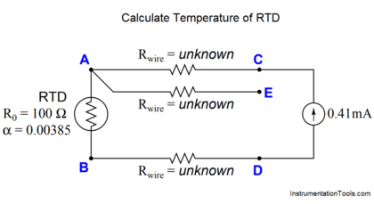 Calculate Temperature of Three Wire RTD