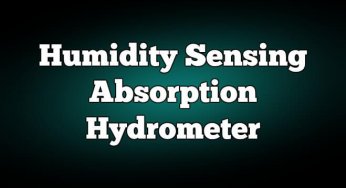 Humidity Sensing Absorption Hydrometer Principle