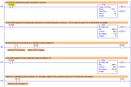 PLC Program for Conveyor System