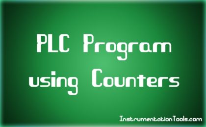 PLC Program using Counters