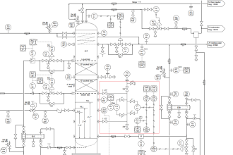 Stripping tower unit