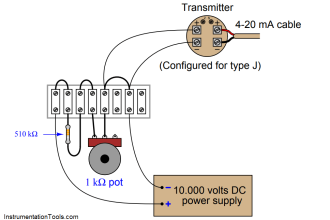 simulate a thermocouple