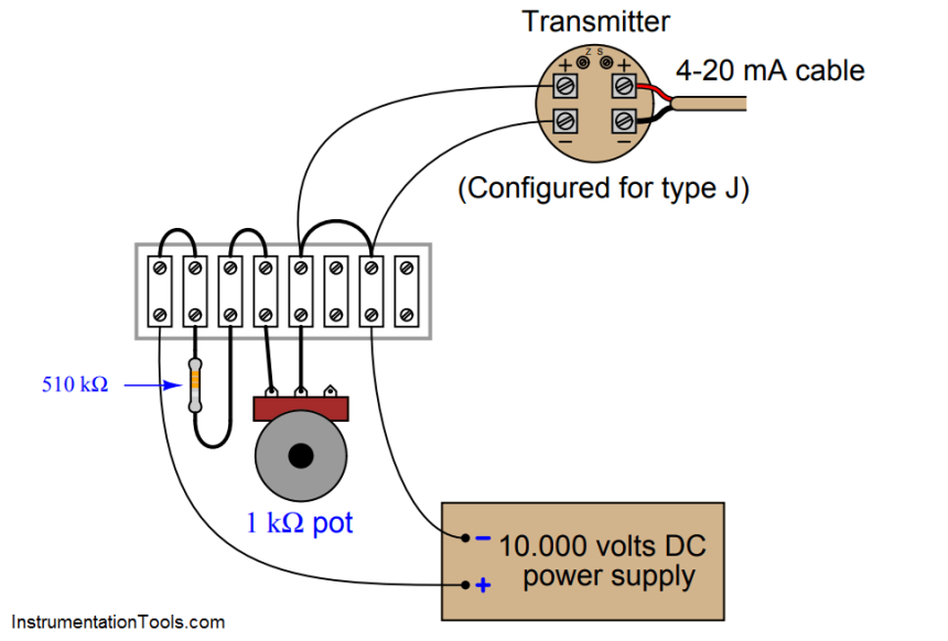 simulate a thermocouple