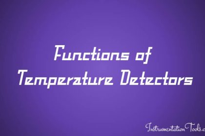 Functions of Temperature Detectors