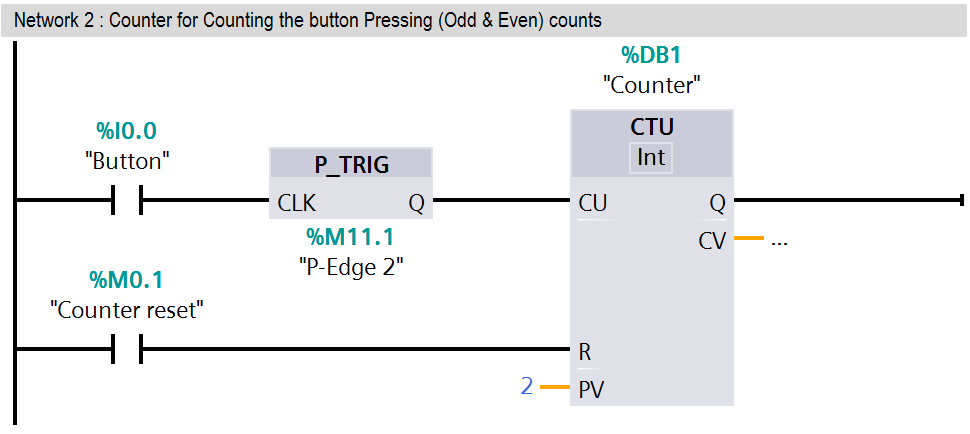 PLC latched function