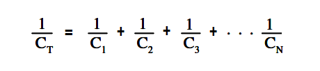 Capacitors Connected in Series Equation