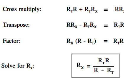 Parallel Circuit Unknown Resistance