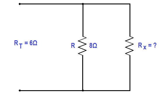 Parallel Circuit Unknown Resistance Calculations