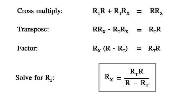 Parallel store resistance calculator