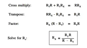 resistance formula parallel