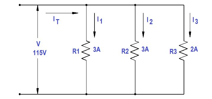 Parallel Resistance Circuit Current Calculations