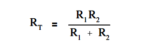 Parallel circuit Two resistors Formula
