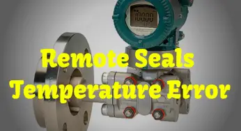 Remote Seal Transmitters Temperature Error