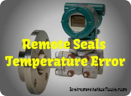 Remote Seals Transmitters Temperature Error