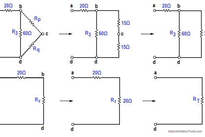 Resistor Y and Delta Network Calculation