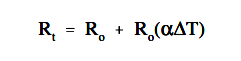 Temperature Coefficient of Resistance