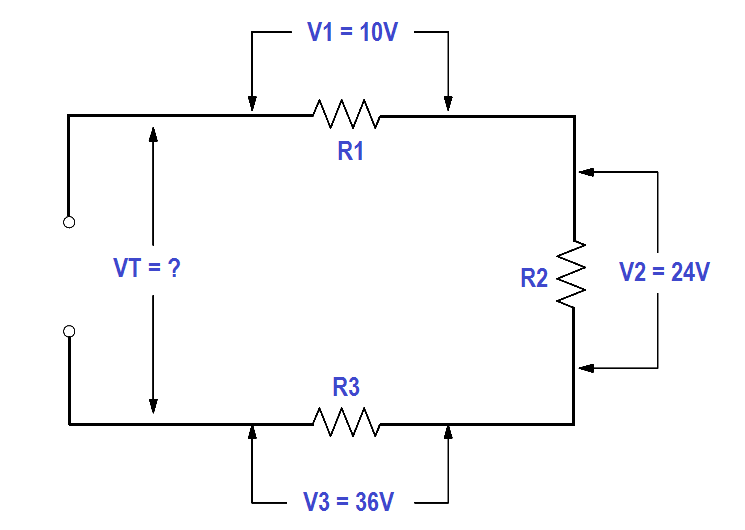 Total Voltage in a Series Circuit