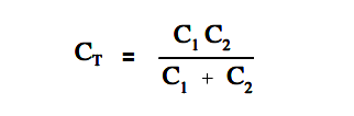 Two capacitors Equation