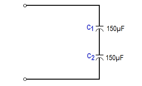 two capacitors in series