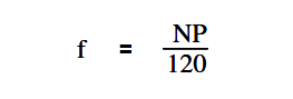 AC Generator Frequency Equation - 1