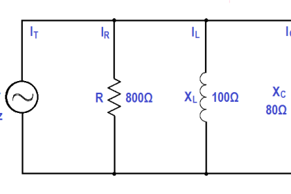 Calculate Power in Parallel RCL Circuit