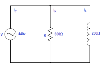 Calculate Power in Parallel RL Circuit