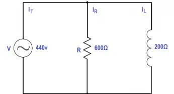 Calculate Power in Parallel RL Circuit
