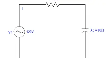 Calculate Power in Series RC Circuit