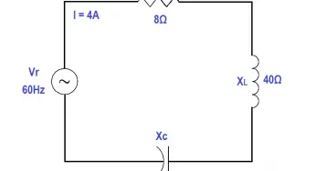 Calculate Power in Series RCL Circuit