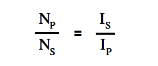 Transformer Current Ratio Equation
