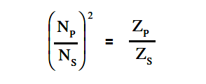 Transformer Impedance Ratio - 1