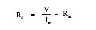 voltmeter multiplier resistance formula