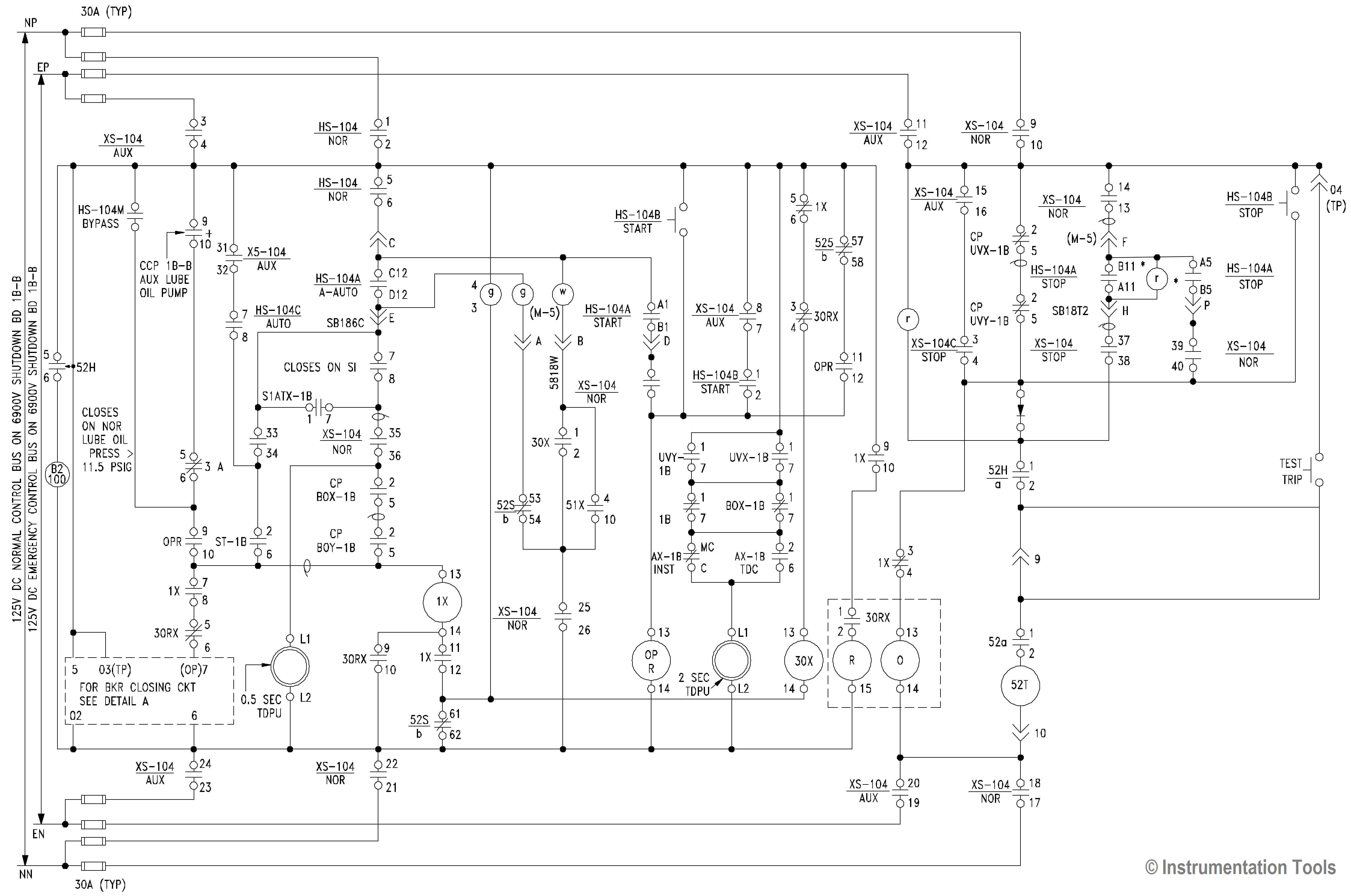 Pump Start Circuit Schematic Diagram