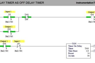 ON DELAY TIMER AS OFF DELAY TIMER