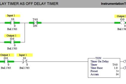 ON DELAY TIMER AS OFF DELAY TIMER