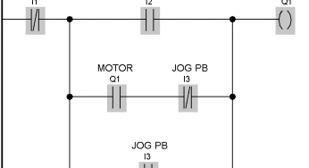 Jog Function in Motor Start Stop Logic using PLC