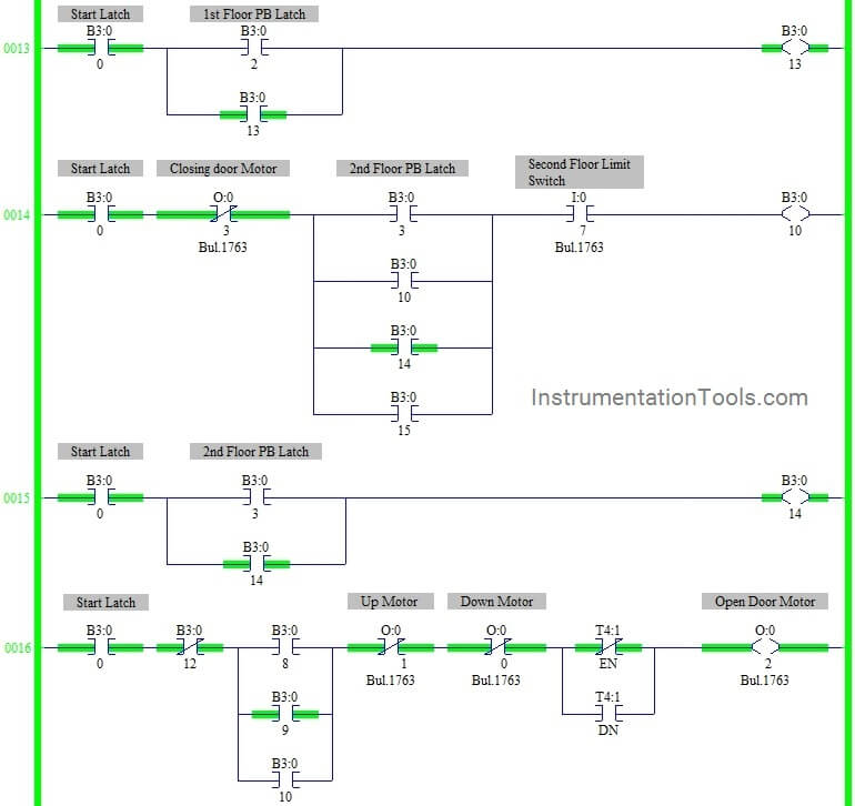 Elevator Control Circuit Diagram