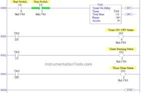 ON Delay Timer using PLC - Timers in PLC Programming