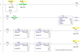 Ladder Logic Example with Timers