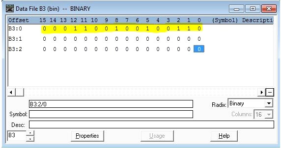 PLC Data File for Binary