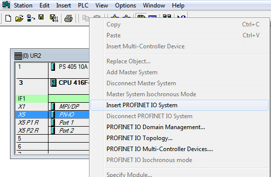 Add profinet IO system