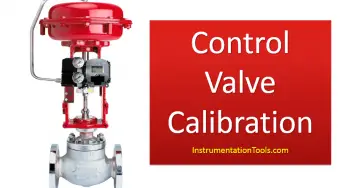 How-to do Control Valve Calibration?