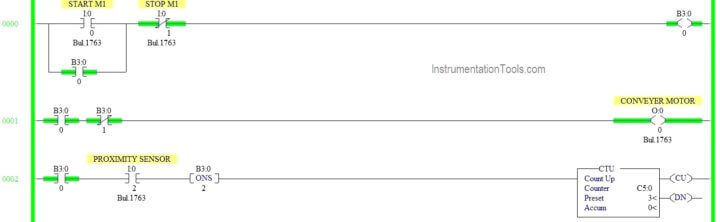 Motor ON OFF Logic in PLC - InstrumentationTools