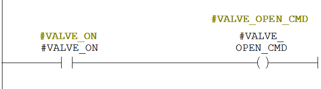 Valve Open Command in PLC