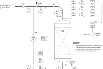 Chemical Reactor Vessel P and ID