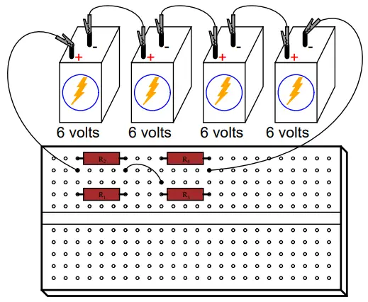 Building series-parallel resistor circuits